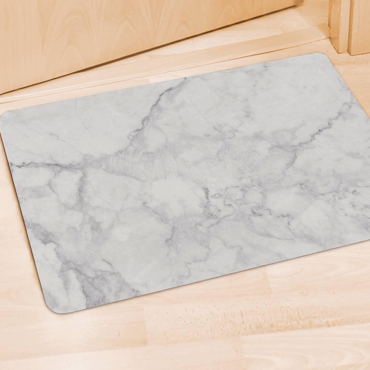 White Marble Door Mat-grizzshop