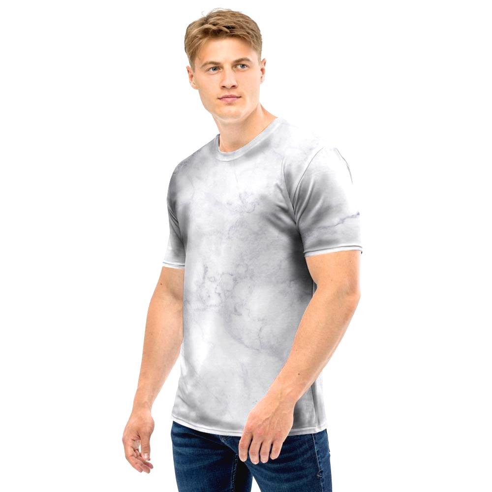 White Marble Men T Shirt-grizzshop