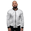 White Marble Men's Bomber Jacket-grizzshop