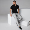 White Marble Men's Joggers-grizzshop