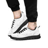 White Marble Pattern Black Sneaker-grizzshop