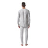 White Marble Pattern Men's Pajamas-grizzshop