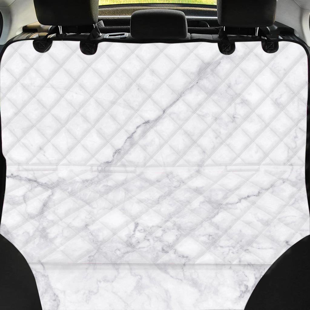 White Marble Pet Car Seat Cover-grizzshop