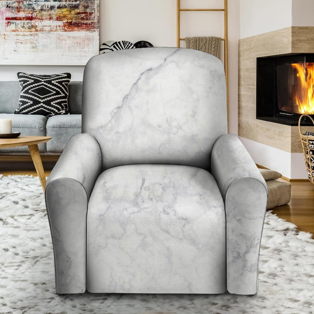 White Marble Recliner Cover-grizzshop