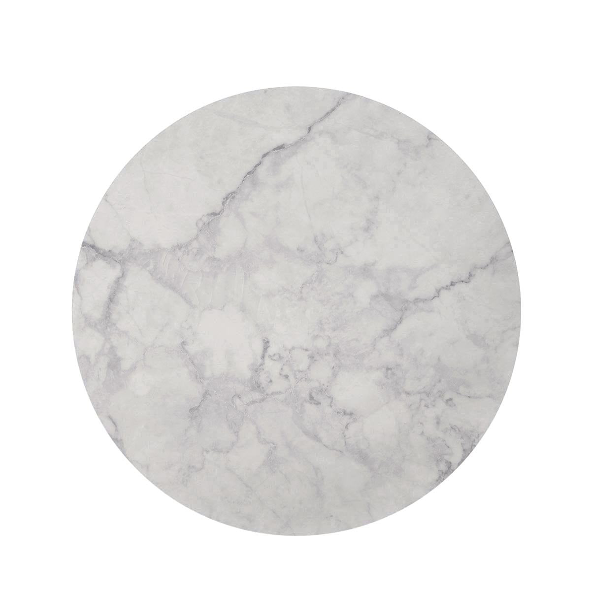 White Marble Round Rug-grizzshop