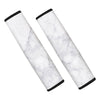 White Marble Seat Belt Cover-grizzshop