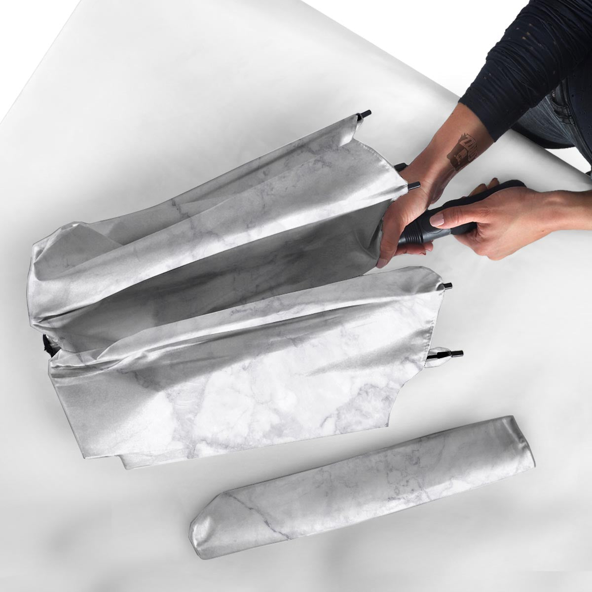 White Marble Umbrella-grizzshop