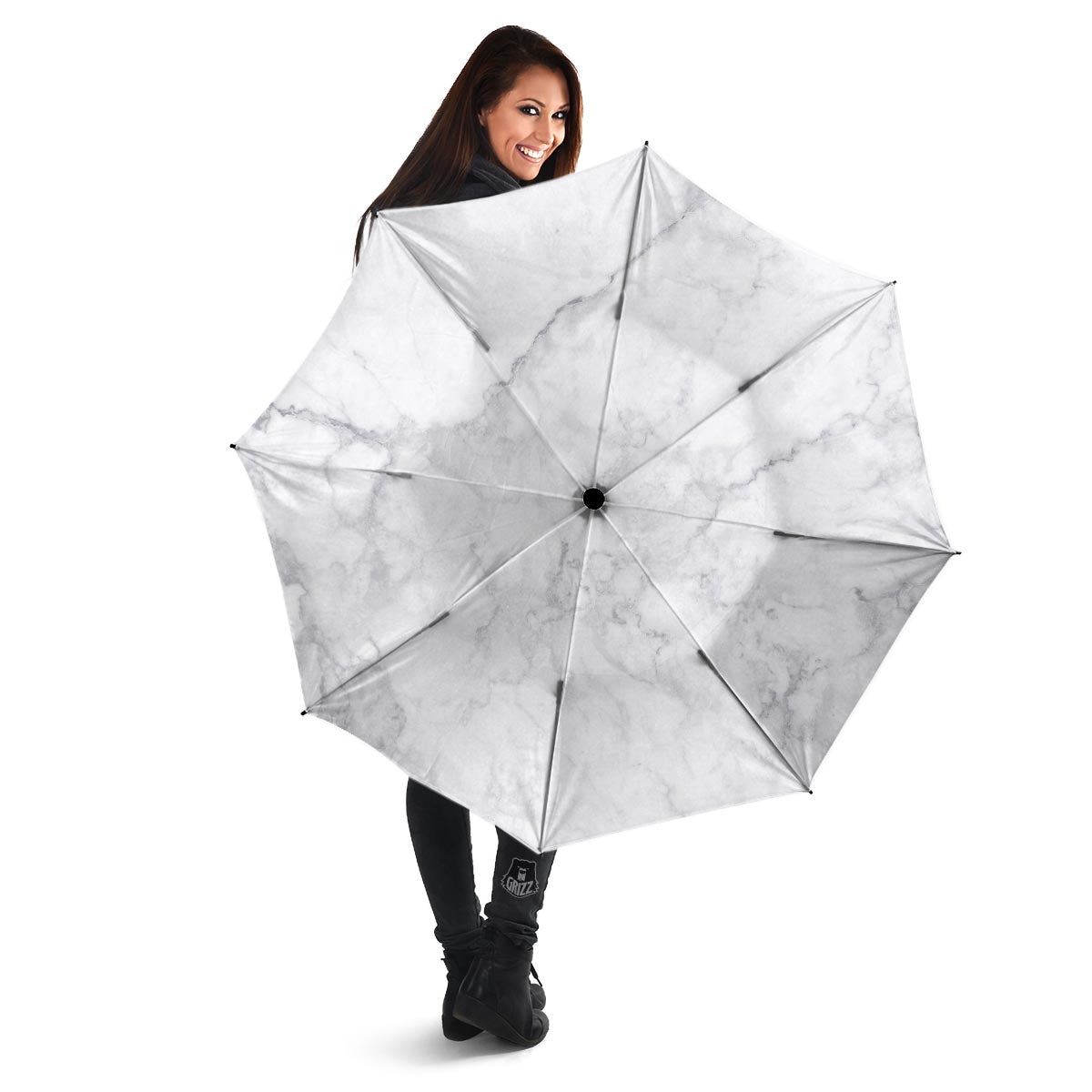 White Marble Umbrella-grizzshop