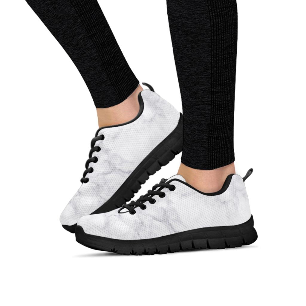 White Marble Women's Sneakers-grizzshop