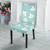 White Rubber Duck Pattern Print Chair Cover-grizzshop