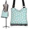 White Rubber Duck Pattern Print Crossbody Bags-grizzshop