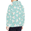 White Rubber Duck Pattern Print Men Pullover Hoodie-grizzshop