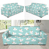 White Rubber Duck Pattern Print Sofa Covers-grizzshop