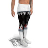 White Shark Open Mouth Print Men's Leggings-grizzshop