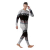 White Shark Open Mouth Print Men's Pajamas-grizzshop