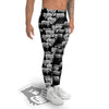 White Sheep And Black Print Pattern Men's Leggings-grizzshop