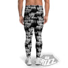 White Sheep And Black Print Pattern Men's Leggings-grizzshop