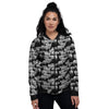 White Sheep And Black Print Pattern Women's Bomber Jacket-grizzshop