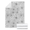 White Spider Web Pattern Print Blanket-grizzshop