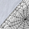 White Spider Web Pattern Print Blanket-grizzshop