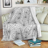 White Spider Web Pattern Print Blanket-grizzshop