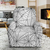 White Spider Web Pattern Print Recliner Cover-grizzshop