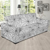 White Spider Web Pattern Print Sofa Covers-grizzshop