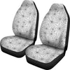 White Spider Web Pattern Print Universal Fit Car Seat Cover-grizzshop