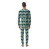 White Tiger Japanese Print Pattern Men's Pajamas-grizzshop