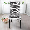 White Tiger Pattern Print Chair Cover-grizzshop