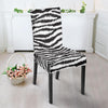 White Tiger Pattern Print Chair Cover-grizzshop