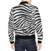 White Tiger Pattern Print Men's Bomber Jacket-grizzshop