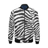 White Tiger Pattern Print Men's Bomber Jacket-grizzshop