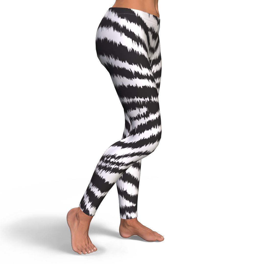 White Tiger Pattern Print Pattern Women Leggings-grizzshop