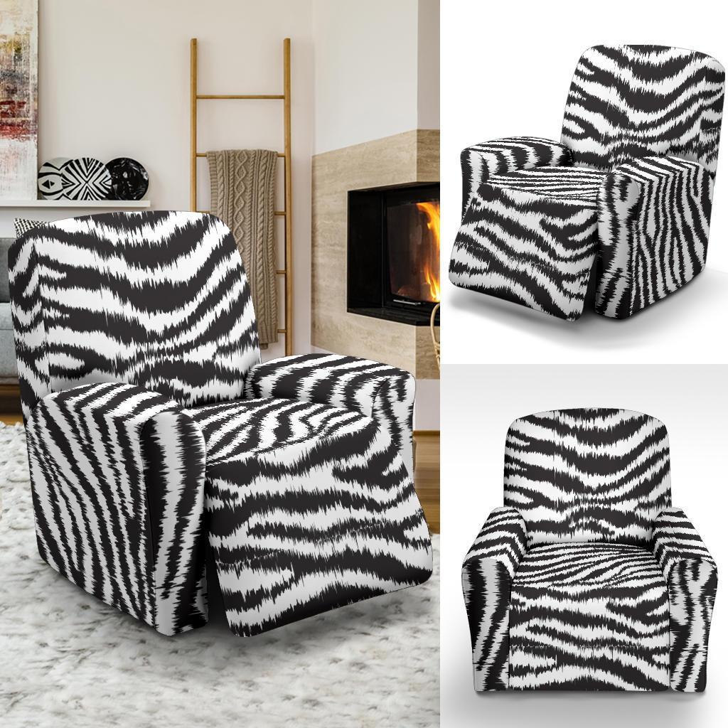 White Tiger Pattern Print Recliner Cover-grizzshop