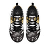 White Tiger With Sunglasses Print Pattern Black Sneaker-grizzshop