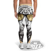 White Tiger With Sunglasses Print Pattern Men's Leggings-grizzshop