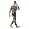 White Tiger With Sunglasses Print Pattern Men's Pajamas-grizzshop