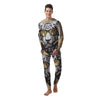 White Tiger With Sunglasses Print Pattern Men's Pajamas-grizzshop