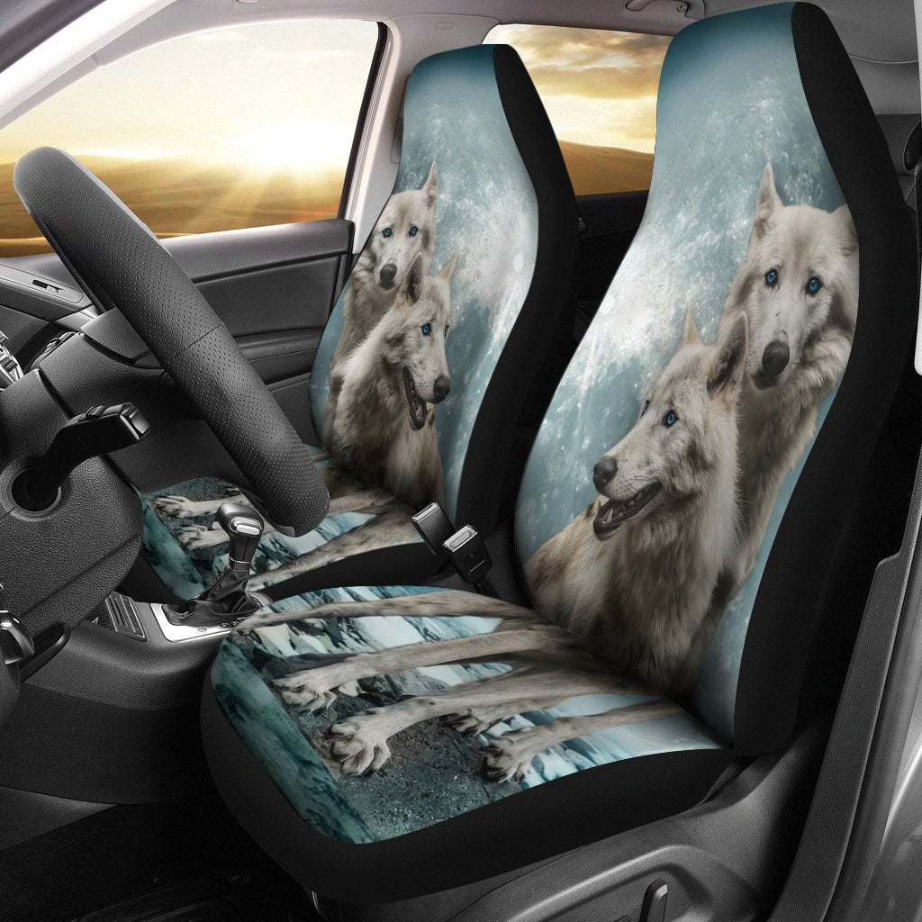 White Wolf Universal Fit Car Seat Cover-grizzshop