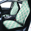 White and Teal Polka Dot Car Seat Covers-grizzshop