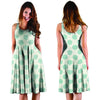 White and Teal Polka Dot Dress-grizzshop