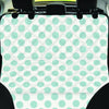 White and Teal Polka Dot Pet Car Seat Cover-grizzshop