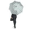 White and Teal Polka Dot Umbrella-grizzshop