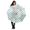 White and Teal Polka Dot Umbrella-grizzshop