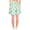 White and Teal Polka Dot Women's Skirt-grizzshop