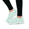 White and Teal Polka Dot Women's Sneakers-grizzshop