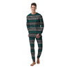 White and Turquoise Tribal Navajo Hand Drawn Men's Pajamas-grizzshop