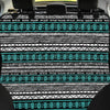 White and Turquoise Tribal Navajo Hand Drawn Pet Car Seat Cover-grizzshop