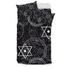 Wiccan Gothic Witch Pagan Pattern Print Duvet Cover Bedding Set-grizzshop